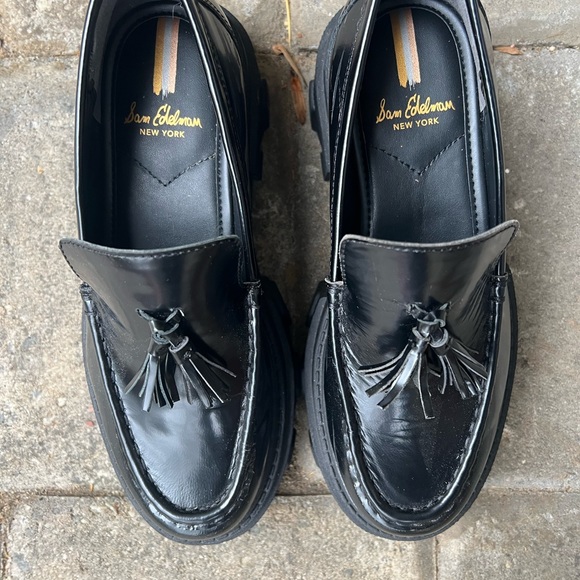 Sam Edelman Chunky Loafers in Black - Picture 4 of 7